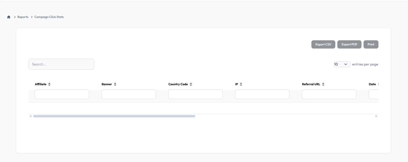 Campaign Click Stats